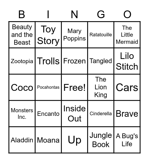 Singo Bingo Card