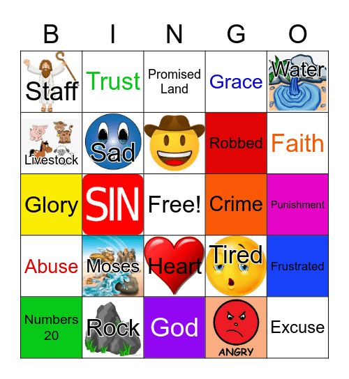 When Moses Struck the Rock.....Again Bingo Card