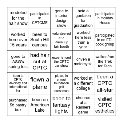 SIMON SAYS: FIND SOMEONE WHO HAS... Bingo Card