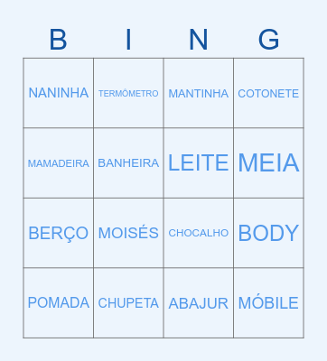 CHÁ DO OTÁVIO Bingo Card