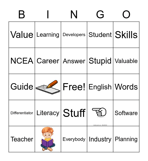 LITERACY PL BINGO Card