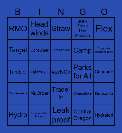 HYDRO FLASK S24 SALES MEETING Bingo Card