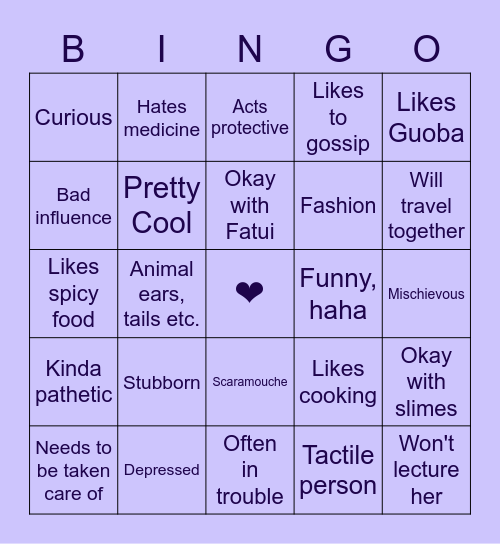 FRIENDSHIP MATERIAL Bingo Card