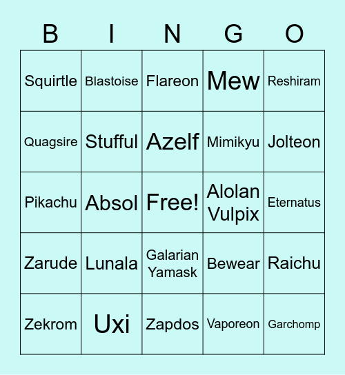 DayNights Bingo Event! Bingo Card