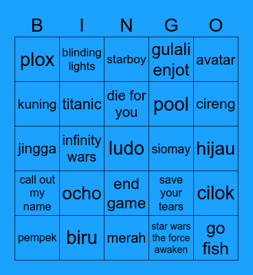 saerom Bingo Card