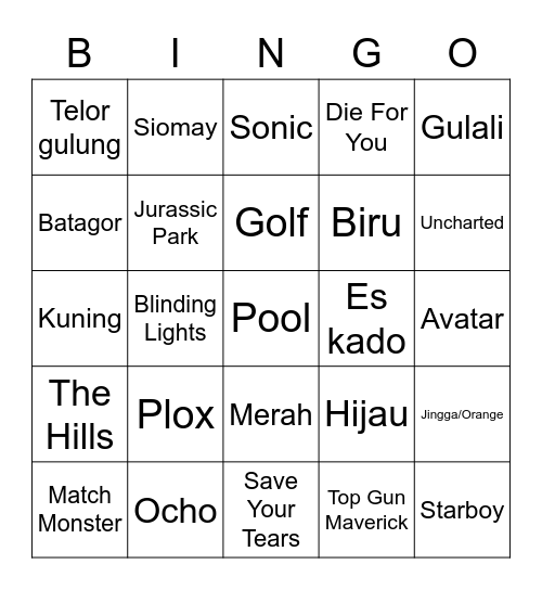doyeonbubs' board Bingo Card