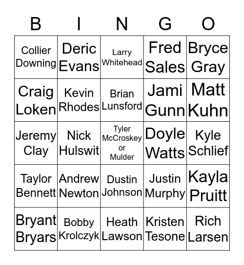 Networking Bingo-February 1st Bingo Card