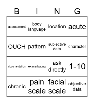 Bingo Card