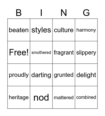 10 Module WK 1 Bingo Card