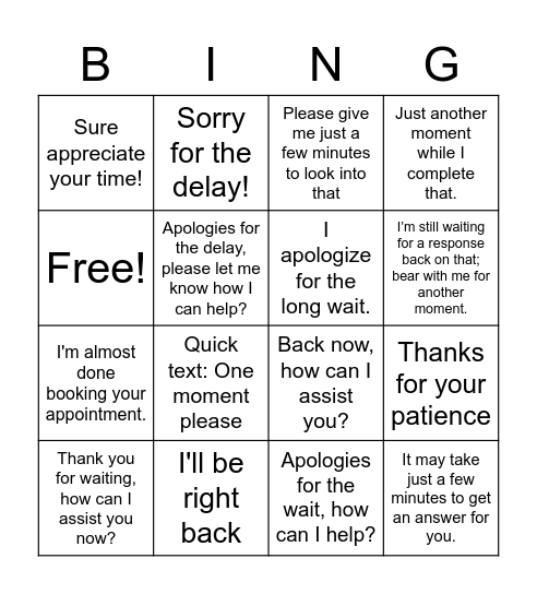 Chat Control - Informed Chat Silence Bingo Card