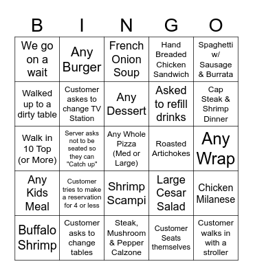Host BINGO 5/19 - 5/21 Bingo Card