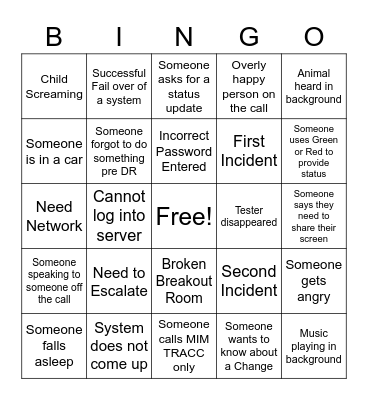 Colo DR Bingo Card