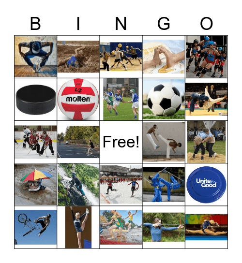 Sports Bingo Card