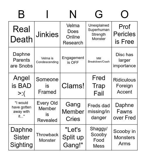 Scoobingo Card