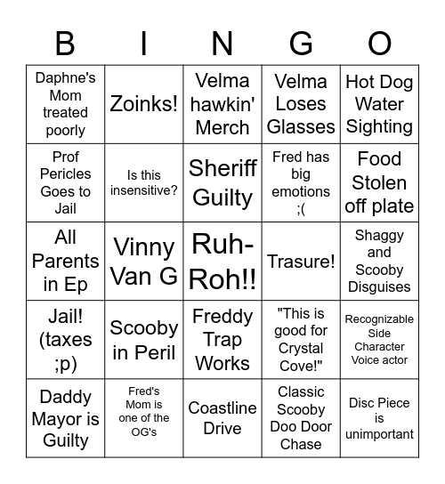 Scoobingo Card