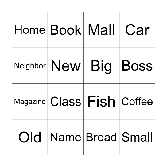 Bingo Card