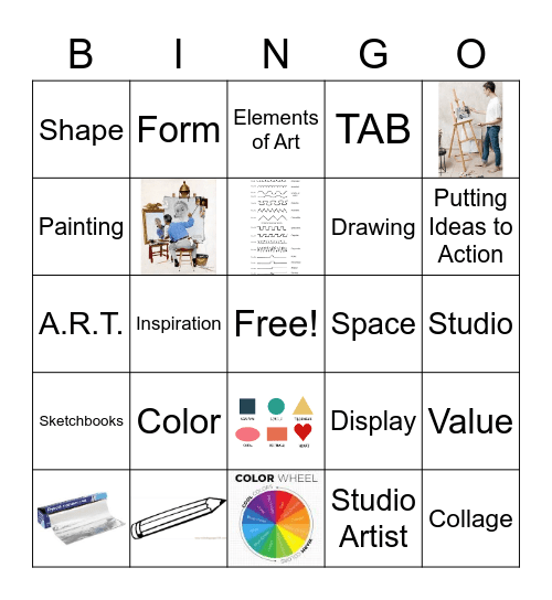 WE 4th & 5th Grade TAB Bingo Card