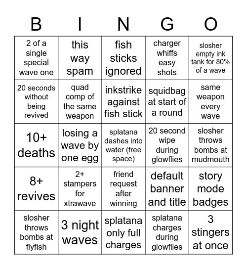 freelance gold rotation bingo Card