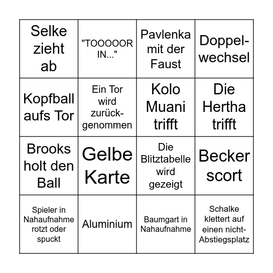 Konferenz - Bingo Card