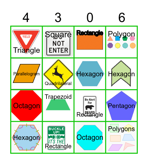 PS 23: Lines of Symmetry BINGO Card