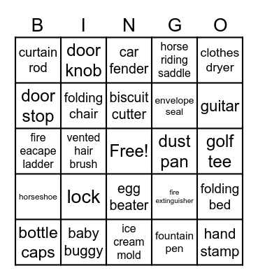 INVENTIONS BY AFRICAN  AMERICANS Bingo Card