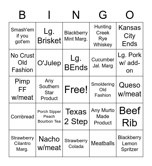 Midwood Bingo Card