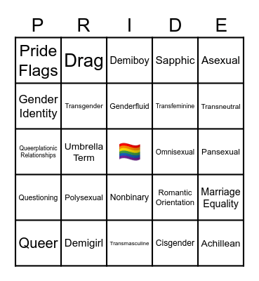 NORTHWEST GSA Bingo Card