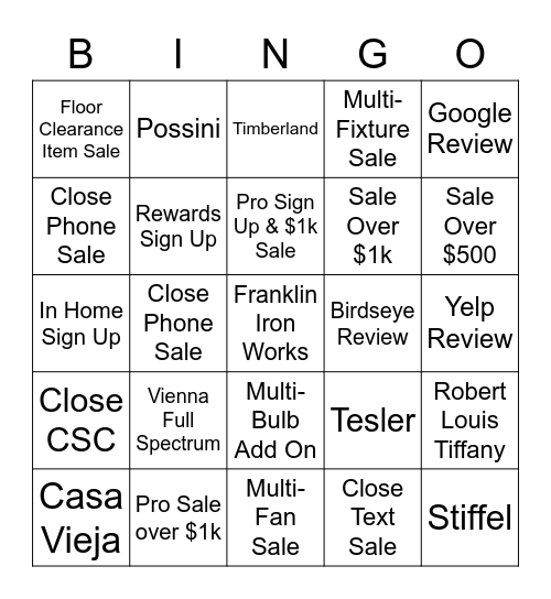 Memorial Day Bingo Fri-Mon Bingo Card