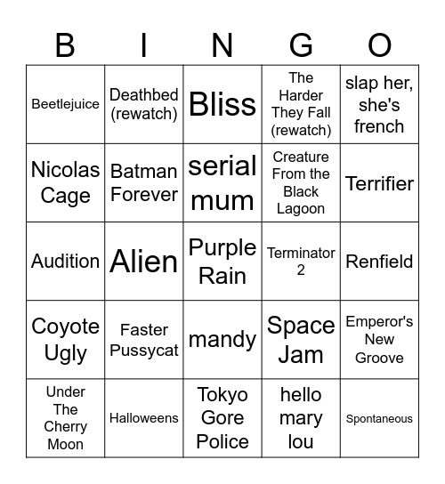 movints Bingo Card