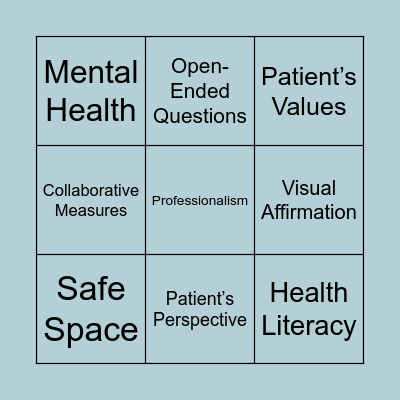 The Rede Model Bingo Card