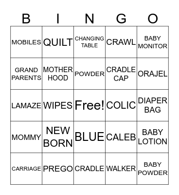 AKIYA'S BABY  Bingo Card