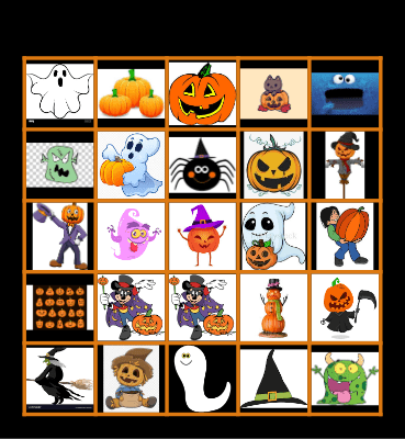 Halloween Bingo Card