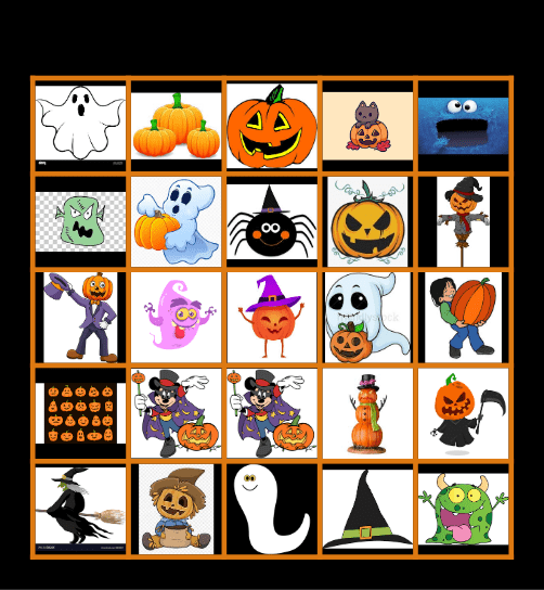 Halloween Bingo Card