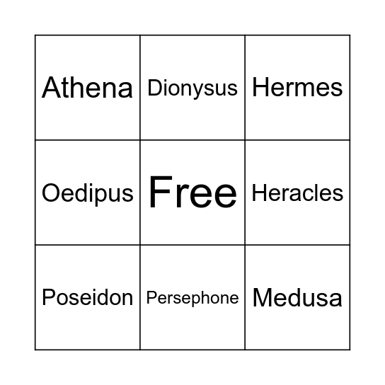 bingo card 1 Bingo Card