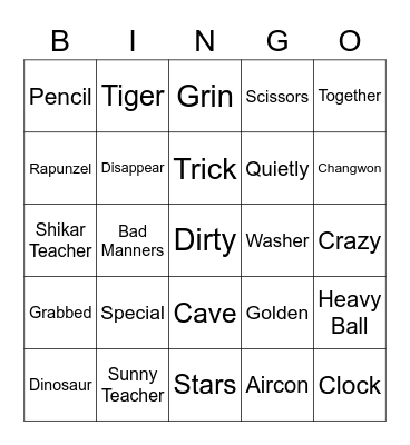 Rumpelstiltskin 2 Bingo Card