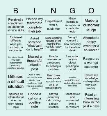 SearchUnify Bingo Card Bingo Card