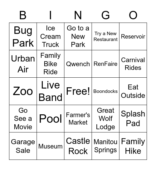 Secret Summer 23' Bingo Card