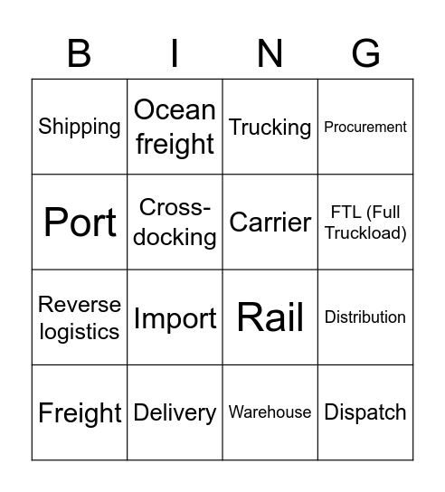 Barcel USA Bingo Card