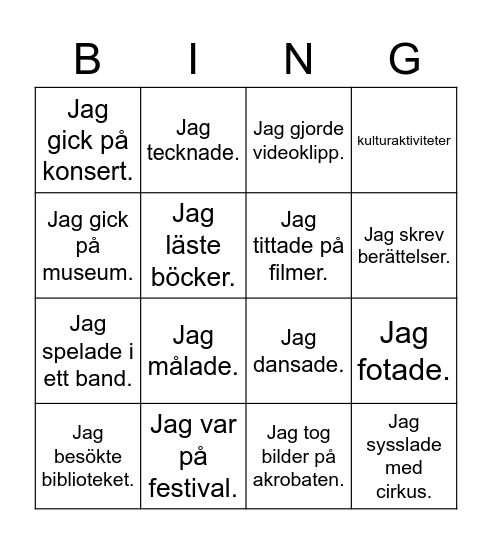 Hallonbåt 3-4: Bildlexikon 6 (s. 180-181) Bingo Card