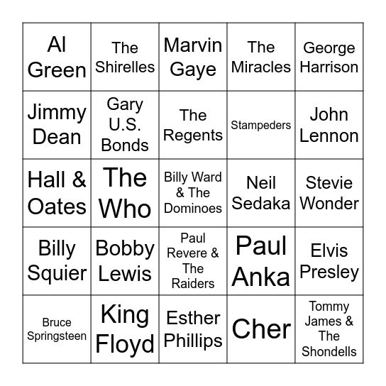 Game1 Bingo Card