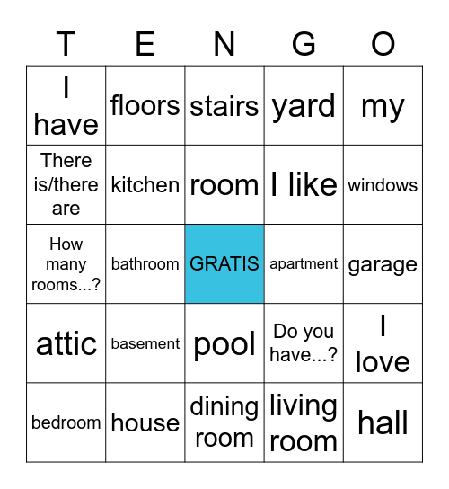 ¡Mi casa es tu casa! Bingo Card