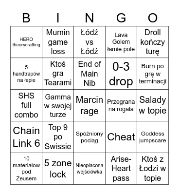 WCQ Wawa Maj 2023 Bingo Card