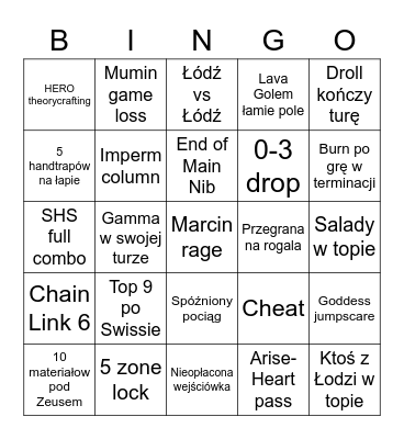 WCQ Wawa Maj 2023 Bingo Card