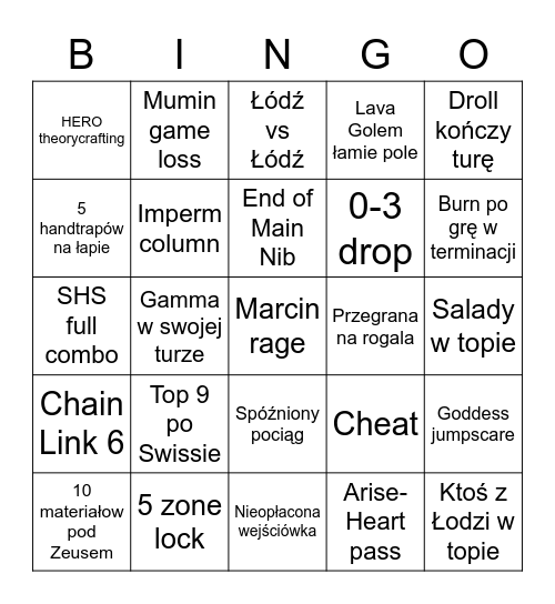 WCQ Wawa Maj 2023 Bingo Card