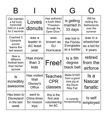 Adventure Crew or Adventure Clueless Bingo Card