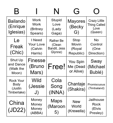 Bingo "Será que tem meet esse mês?" Bingo Card