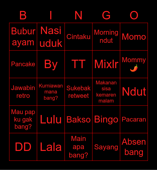 June Oppa Bingo Card