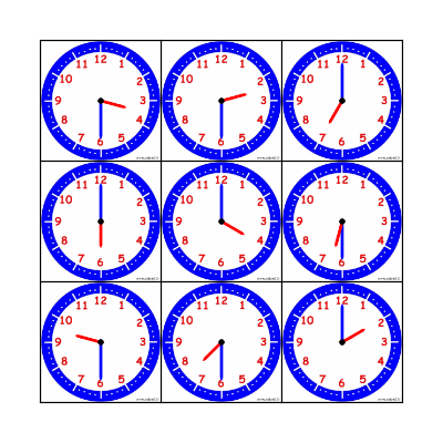 What's the time? Bingo Card