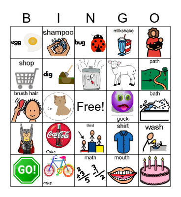 Artic K TH SH Bingo Card