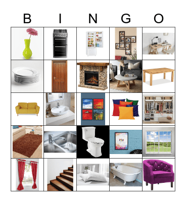 Furniture Bingo Card